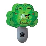 Frog Night-Light - Green with White Base
