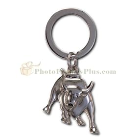 Stock Market Bull Keychain