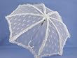BLACK Ruffles and Lace and A Beautiful Parasol! A Great Accessory for Southern Belles, Mary Poppins and Victorian Costumes, Too! (Shown in White)
