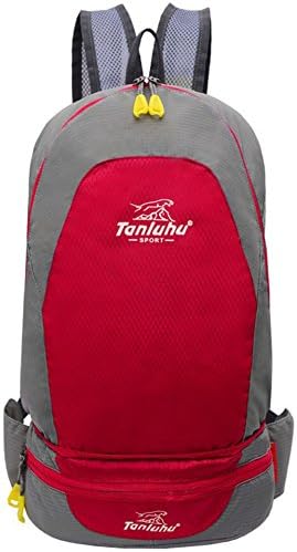 Red Expand Foldable Backpack Packable Handy Waterproof Bag Lightweight Daypack for Travel Camping Hiking