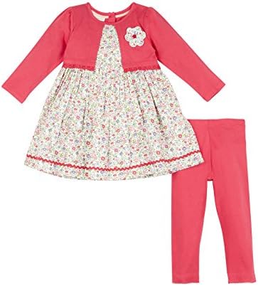 Monsoon Baby girl Baby Darcy Dress and Cardigan Set Size 3-6 Months Red