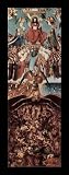 Jan van Eyck (The latest court wing of a diptych, Fragment) Black Wood-Mounted Art Poster Print - 13