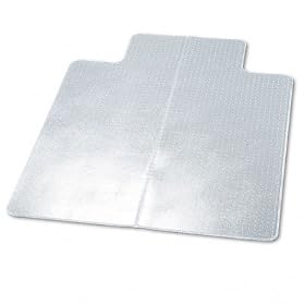 ADVANTUS CORPORATION Foldable chair mat for carpets up to 5 8 thick, 46 x 60, 25 x 12 lip... by Advantus