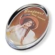 Bonjour! - Oval Glass Paperweight