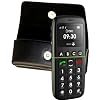 MTT Original Quertasche aus Echtleder mit G�rtelclip und Sicherheitschlaufe f�r Doro PhoneEasy 338gsm schwarz