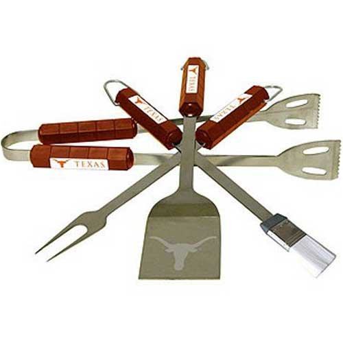 NCAA Texas Longhorns 4 Piece Barbecue Set