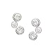 3 Cubic Zirconia 1 1/4 ct. Earrings in 14K White Gold