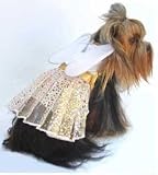 Pet Supplies : Fairy Dog Dress - Stunning Fairy Pet Dress with Removable Wings - XX-Small (XXS)