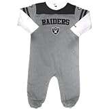 Reebok Oakland Raiders Infant Layered Sleeve Coverall Infant 24 Months