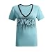 Zumba Fitness LLC Women's Cosmic Blast V-Neck T-Shirt, XX-Large, Marine