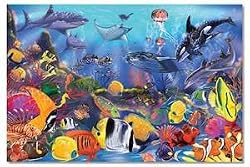 MELISSA & DOUG 48 PC UNDERWATER FLOOR PUZZLE