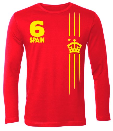 FUSSBALL WM 2014 – SPANIEN FANSHIRT 3211(HL-R) Gr. L