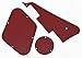 KAISH Red 3 Ply LP Pickguard & Rear Plate Switch Plate Cavity Covers for Gibson Les Paul