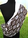 100% Bamboo Fiber and Organic Cotton Eco-Friendly Anti-Bacterial/Anti-Itch Reversible Baby Sling Carrier with Leg Rest Cushion, Medium
