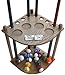 8 Cue Stick Pool Table Ball Floor Rack with Scorer, Oak Finish