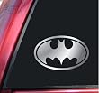 Batman Bat Symbol Vinyl Decal Sticker - Shiny Chrome