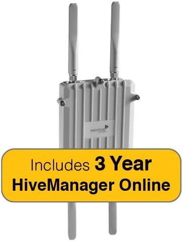 Aerohive HiveAP AP170 Access Point Bundle, Outdoor, Dual Radio, 2x2 Ant. 802.11a/b/g/n &amp; 3 Years HiveManager Online Subscription