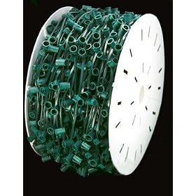 1000' Commercial C7 Socket Sets Spool - 12 Spacing Green Wire by VCO