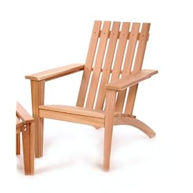 Western Red Cedar Wood Outdoor Patio Adirondack Chair by visiondecor Furniture