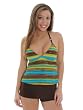 Unique Women's Tankini and Boyshort Swim Suit 2 Piece Set Made in USA Sizes S M or L