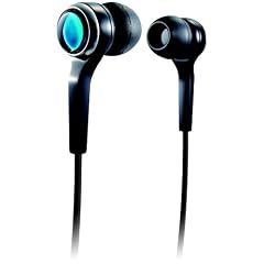 Philips SHE 8500 InEar Ohrh�rer (Goldstecker, Ohrkappen in 3 Gr��en) schwarz