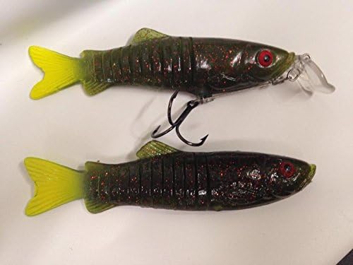 Mega Bait Mr. Bill, Watermelon Red Pepper/Chartreuse Combo Pack