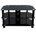 Premier AV HF0032 Plasma & LCD Glass Stand upto 37" or 40Kgs with Cable Management -Black