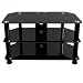 Premier AV HF0032 Plasma & LCD Glass Stand upto 37" or 40Kgs with Cable Management -Black