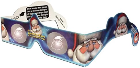 Santa Holiday Specs Holographic Glasses w New Graphics