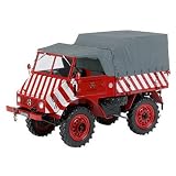 Schuco 450013800 - Mercedes-Benz Unimog 401, Stadtwerke K&ouml;ln, mit Verdeck, limited Editon 1.500 St&uuml;ck, hochwertiges Sammlermodell, 1:18