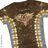 Aerosmith 'Ray Logo' Tie-Dyed Womens T-shirt