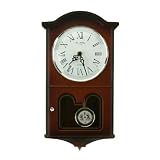 Small Wooden Effect Regulator Pendulum Wall Clock