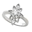 14K White Gold Diamond Ring - 0.30 Ct.