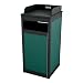 Deluxe Side-Load Waste Receptacle and Tray Rack with Bead Board Style Panels 38 Gallons
