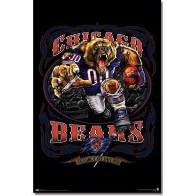 Trends Chicago Bears Running Back 22 x 34 Poster