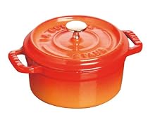 Staub Mini Round 3/4-Quart Cocotte, Orange