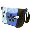 THREE Blue Patchwork Messenger Bag