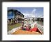Floating Village Water Taxi, Kampong Ayer Water Village, Bandar Seri Begawan, Brunei Places Framed Art Poster Print by Holger Leue, 22x18