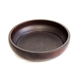 Handmade Deluxe Decorative Mango Wood Bowl With Dark Walnut Finish