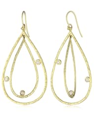 Jolie B. Ray "Vino" 18K and Diamond Double Teardrop Earrings