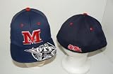 NCAA University of Mississippi Ole Miss Flat Bill Billed Team Fan Hat Fitted Size 8