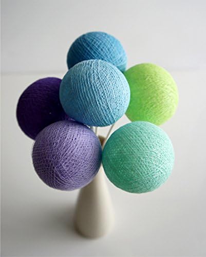 Exotic Elegance Purple Green Blue Wedding Color Scheme Balls String Lights .