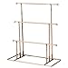MyGift 13 inch Bronze Metal 3-Tier Necklace Bracelet Holder Jewelry Tower Hanger Organizer Display Rack