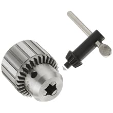 Llambrich CY Plain Bearing Heavy Duty Threaded Mount K34 Keyed Drill Chuck, 1/2"-20 Mount, 1-49/64" Chuck Diameter, 1/64"-3/8" Capacity