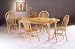 Kitchen & Housewares : 5 Piece Oval Farm House Dining Set in Natural Finish By Coaster Furniture
