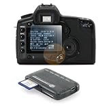 2 LCD Kit Reusable Screen Protector for Canon EOS 5D Mark II + Mini All-in-1 Smoke Memory Card Reader