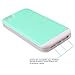 BENTOBEN Compatible with iPhone 5 Case,iPhone 5S Case, Slide Hard PC Shell and Soft TPU Bumper Dual Layer Hybrid iPhone SE Cases Wallet Case Credit Card Holder Cover for iPhone 5 5S SE, Mint Green