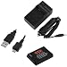 EZOpower SLB-10A Replacement Battery + Travel Charger Kit + USB Cable for Samsung WB850F, WB150F, WB750 Digital Camera