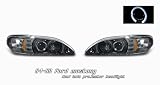 1994-1998 (94 95 96 97 98) FORD MUSTANG GT BLACK HOUSING HALO PROJECTOR HEADLIGHT