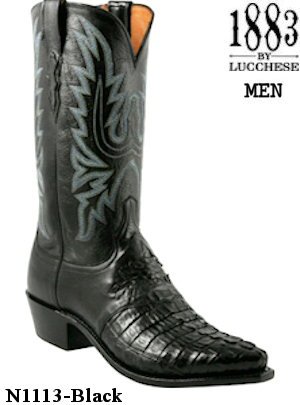 Lucchese 1883 Diego Hornback Caiman N1113 Mens